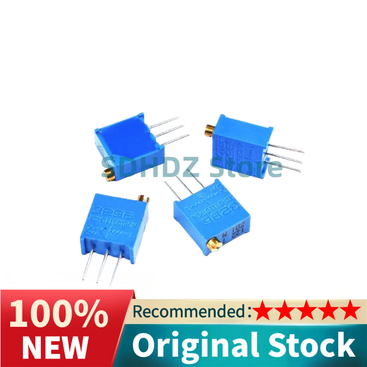 1Pack 100pcs 3296W 1k 2k 5k 10k 20k 50k 100k 200k 500k 1M 1ohm Trim Pot Trimmer Potentiometer Type For Arduino