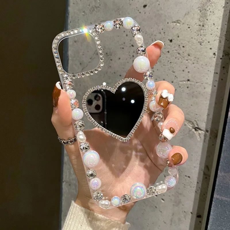 Rhinestone Case for iPhone 15 Pro Max 14 13 Pro 12 11 Pro Max Xs Max XR 8 7 Plus SE 2020 2022 Case Diamond Phone Cover Sunjolly