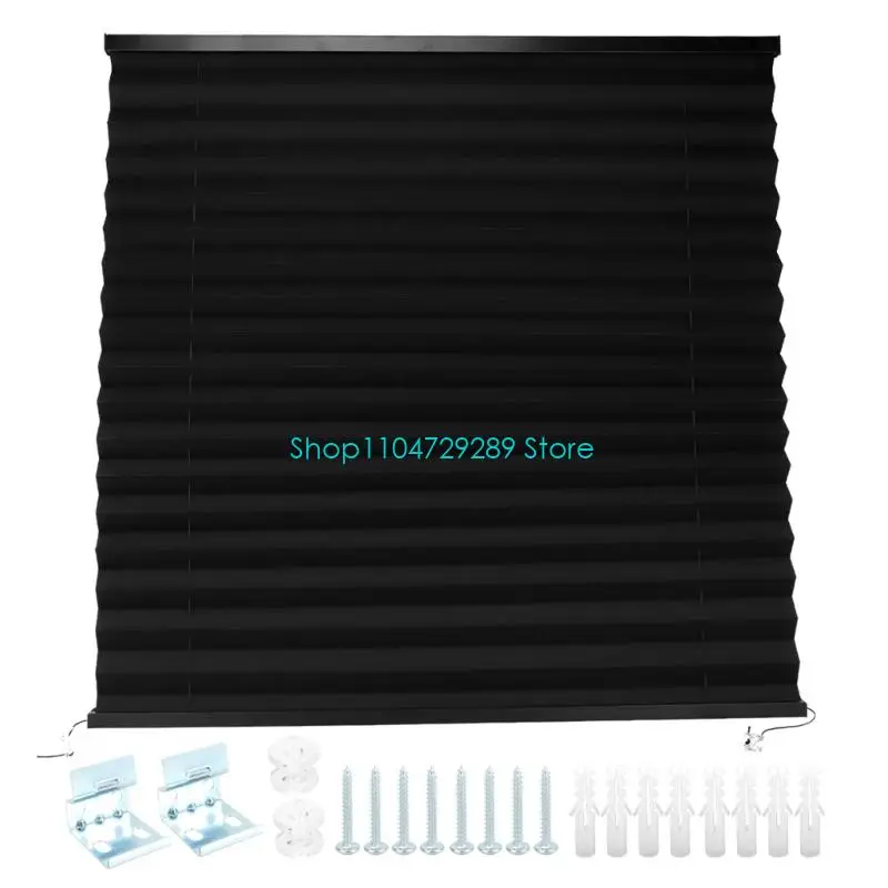 D8KE Campers Window Pleated Blind in Waterproof PVC Soft Control and Privacy Cover forTravel Trailer Motorhome Dining and