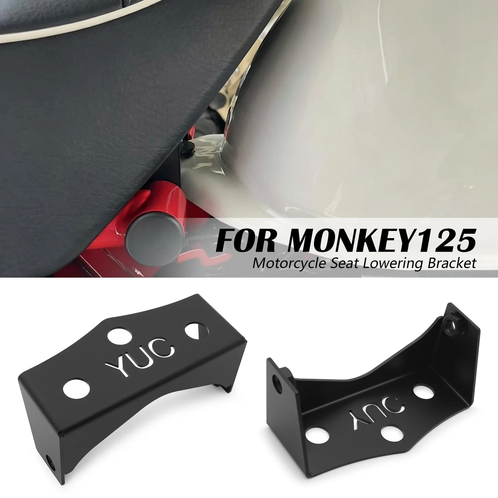 

For Honda MONKEY 125 2026 MONKEY125 2018-2025 2024 2023 Motorcycle Accessories Body Seat Lowering Bracket Mounting Kit
