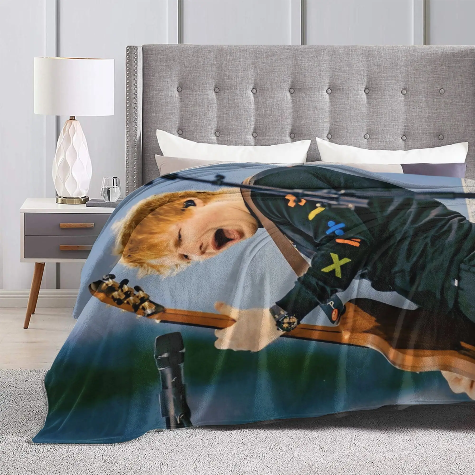 إد شيران حلقة جولة 2026 البطانيات فائقة النعومة الصوف مريحة هدية رمي بطانية الفراش يلقي #6