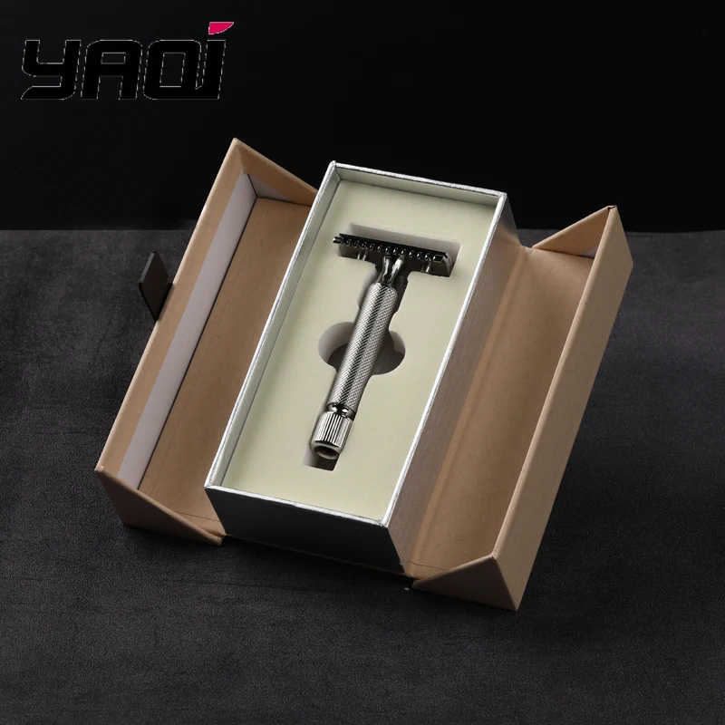 

2026 Yaqi BAENZIGER Stainless Steel Safety Razor - Limited-Time Sale Grooming Tool for Men