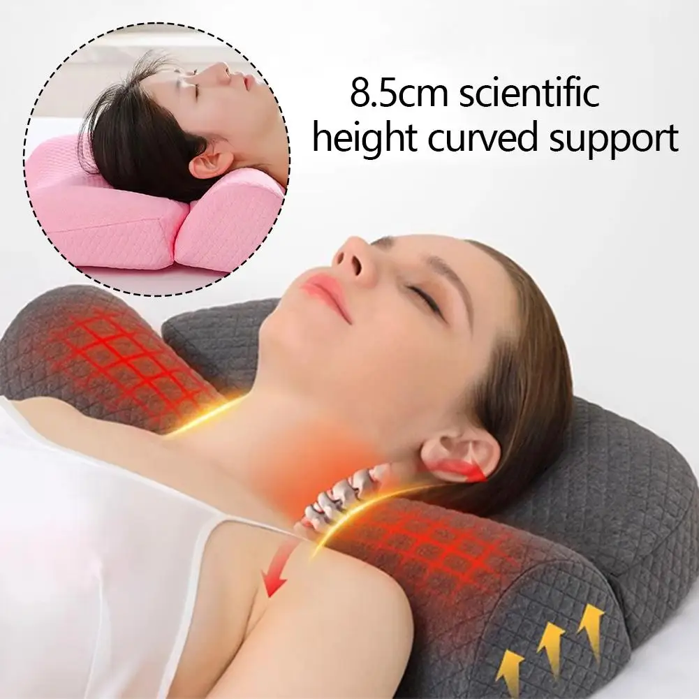 Cervical Vertebra Repair Pillow Helps Sleep Memory Reverse Cervical Neck Comfortable Arch Non-slip Spondylosis Pillow Sleep E0D6