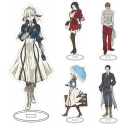 Anime Violet Evergarden Acrylic Stand Action Figure PVC Desktop Stand Model Toy Gift