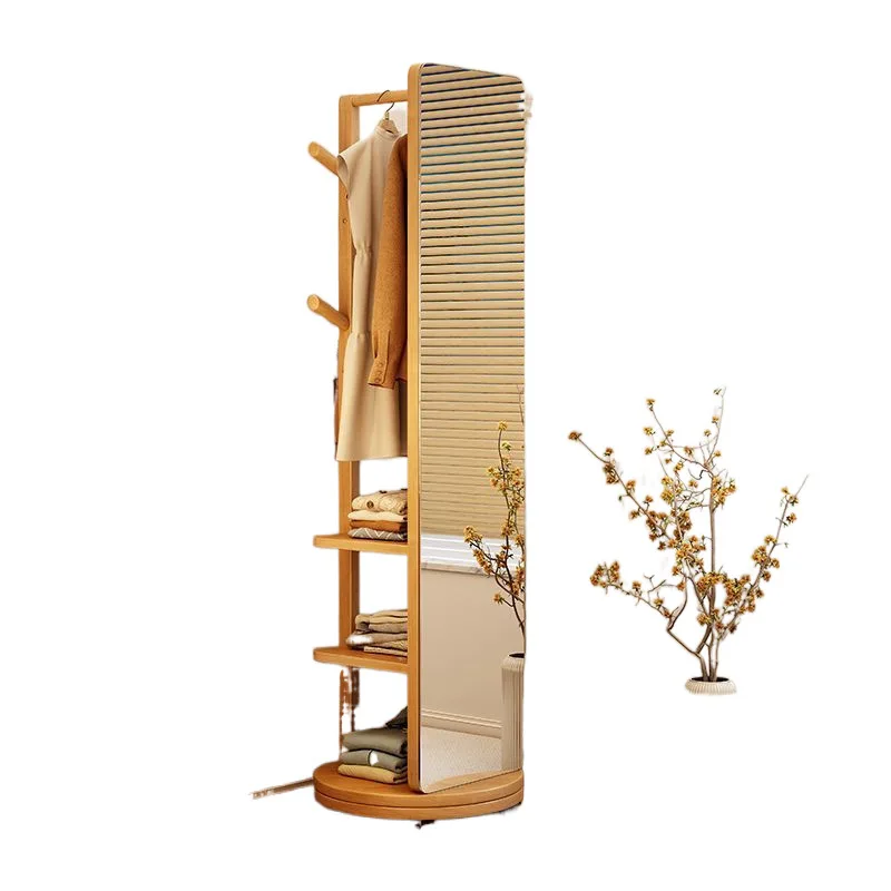 

Full body full-length mirror household bedroom coat rack fitting hanger
