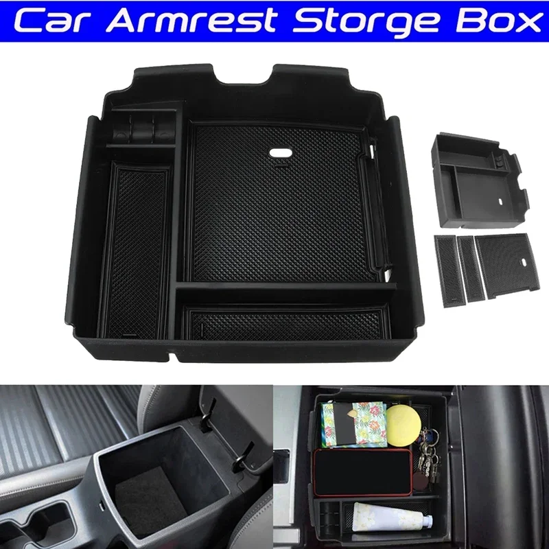 

OLAVGDN New-Car Central Console Armrest Storage Box Holder Interior Organizer Glove Tray For Kia Carnival 2021 2022 Accessories