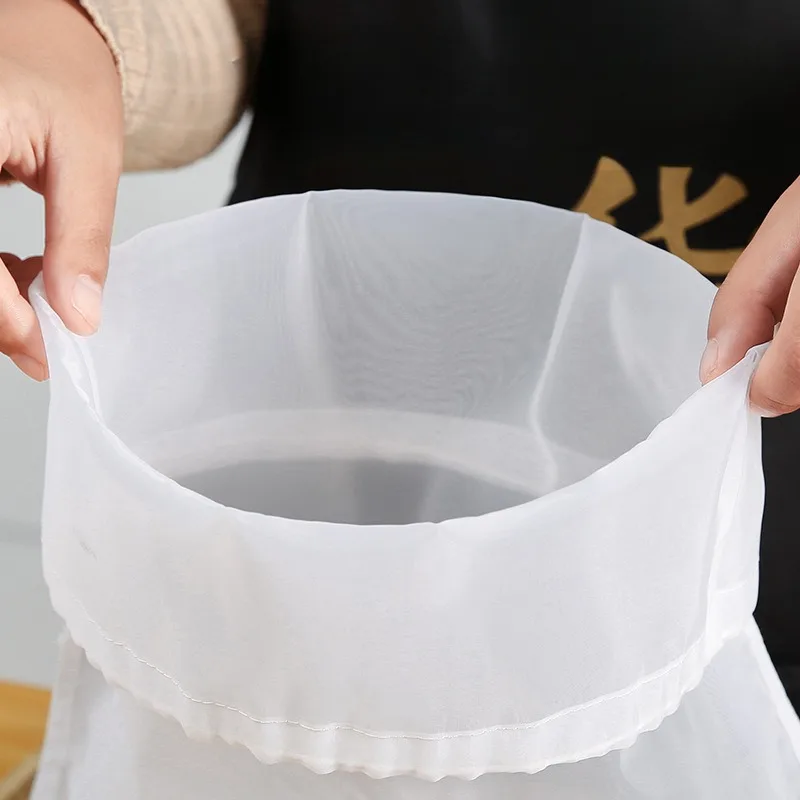 3/2/1Pcs Reusable Nut Milk Bags Strainers Unbleached Nylon Cheesecloth Bag Food Cheese Yogurt Filter Kitchen Fine Mesh Strainer - Image 4