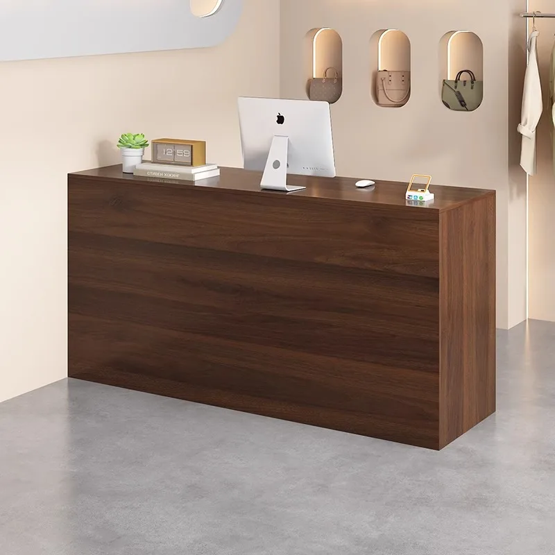 

Wood Welcome Reception Desks Executive Restaurant Modern Minimalist Reception Desks Design European Mostrador Office Furniture