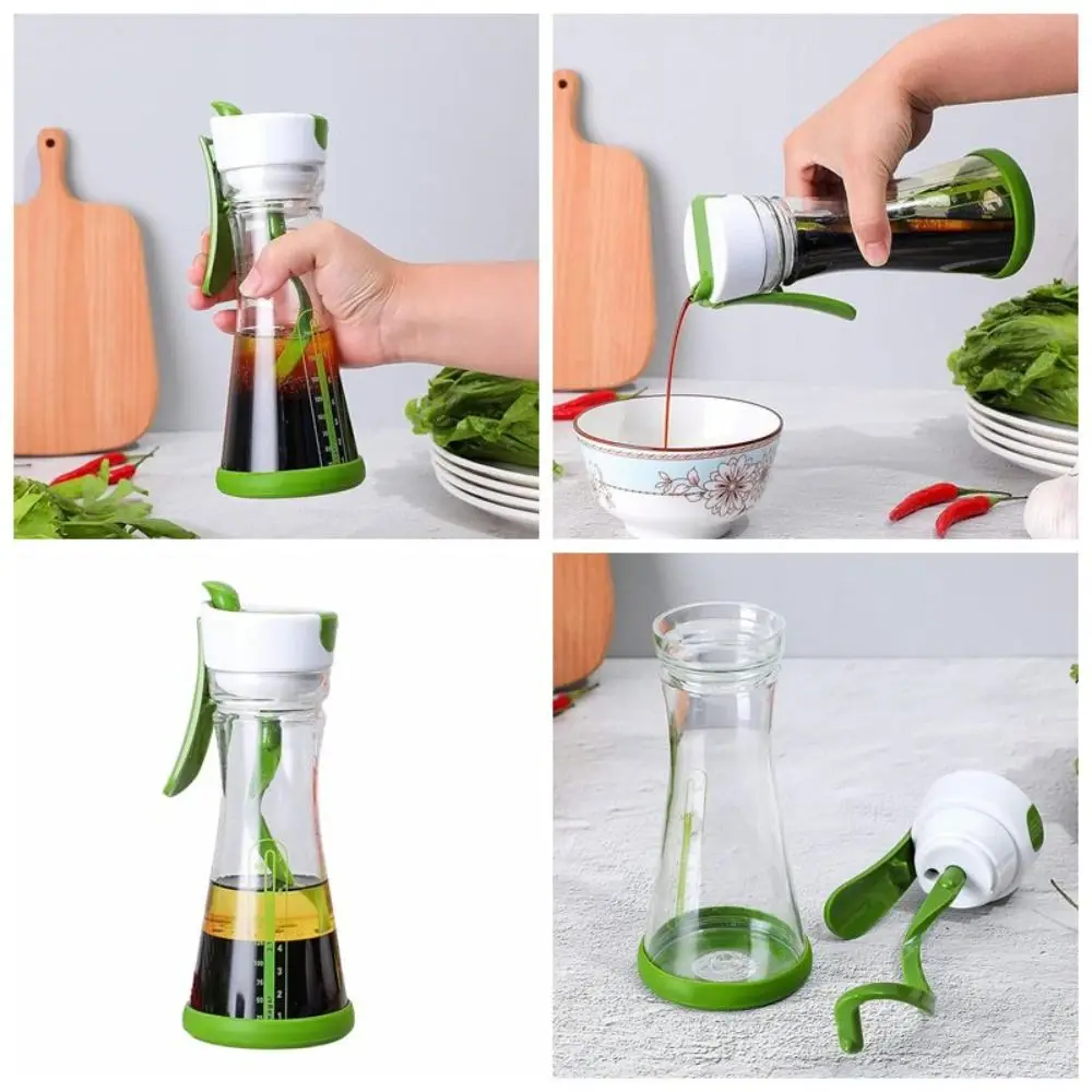 Salad Dressing Mixer Bottle Leak Proof Salad Dressing Shaker Portable Salad Dressing Container with Scale for Home Kitchen