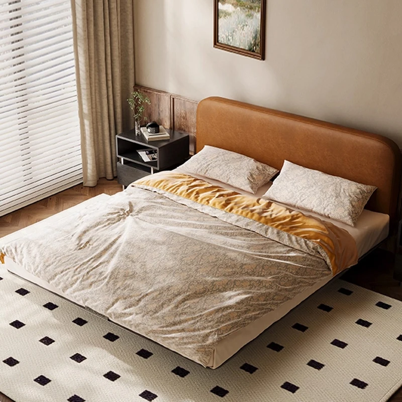 io-150*208*102cm Contemporary Metal Beds Double Metal Sleeping Bed Single Double Metal Queen Bed for Home Hotel Apartment-