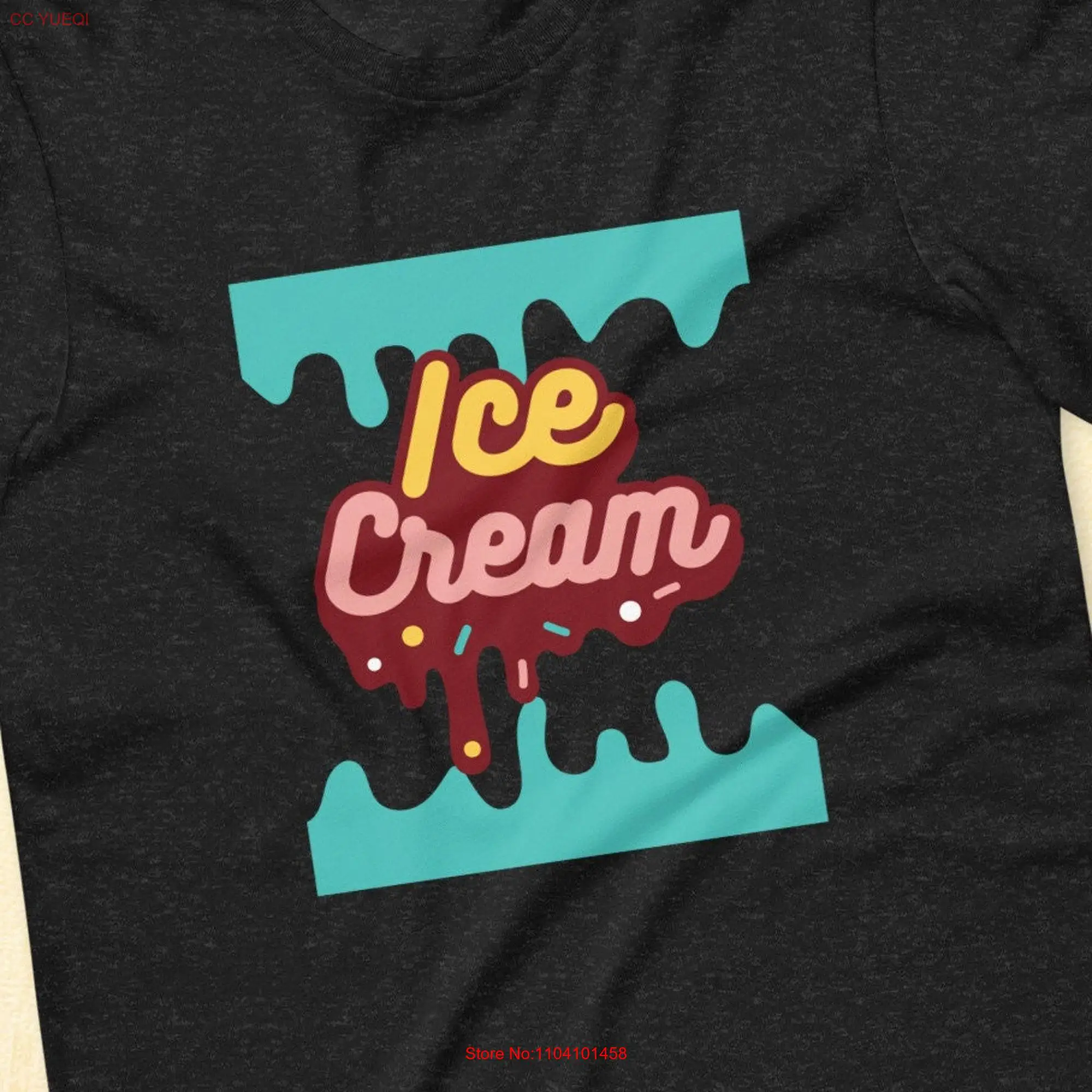 Ice Cream Quote T Shirt unisex for her and him Summer Lover long or short sleeves