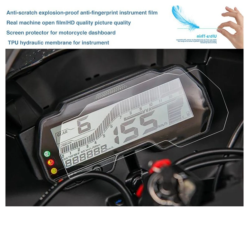 A21F-2 Set Motorcycle Instrument Protection Film Meter Screen Protector Film For Yamaha R15 V3 2017-2020 MT-15 2018-2020