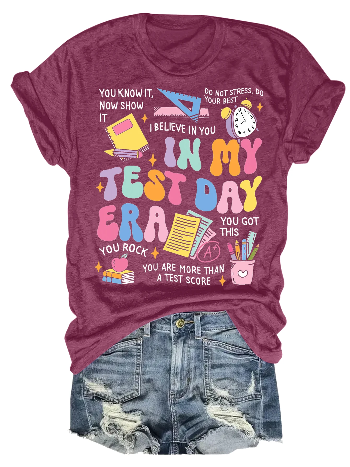 

women's plus size tank top You Know It Now Show It Do Not Stress Do Your Best I Believe In You In My Test Day Era You