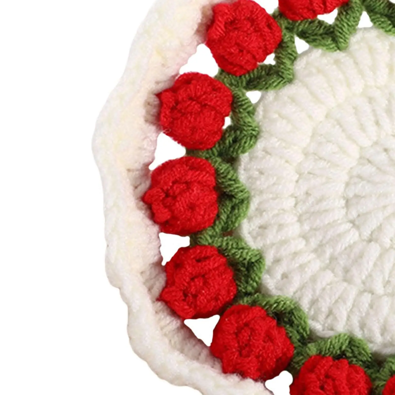 Flower Blanket Coaster DIY Crafting Project Finished Home Decor Knitted Mug Pad