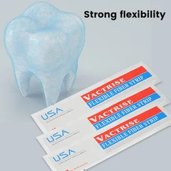 3pcs Dental Flexible Fiber Strip Retainer Glass Splint Loose Tooth Fixation Strip Band Light Cure Bonding Adhesive Material