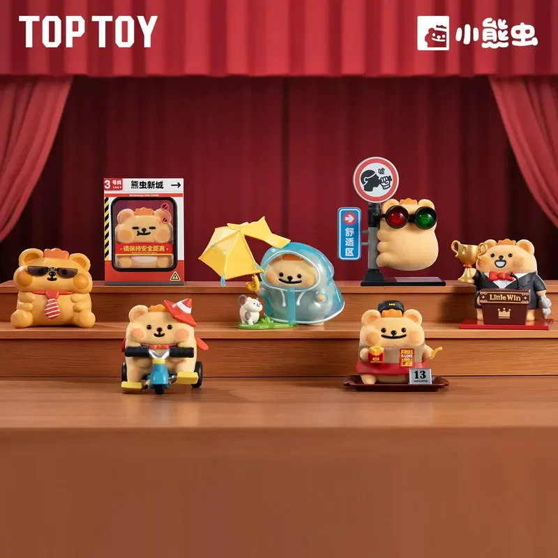 

TOPTOY Blind Box Bear Worm Adult Country Adventure Series Desktop Ornament Trendy Toy Figurine Collectible Gift For Adult