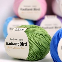 50g/Ball 100% Cotton Yarn Thread for DIY Crocheting Bag Scarf 1mm 165Meters Thin Soft Safe Baby Yarn Thread for Hand Knitting