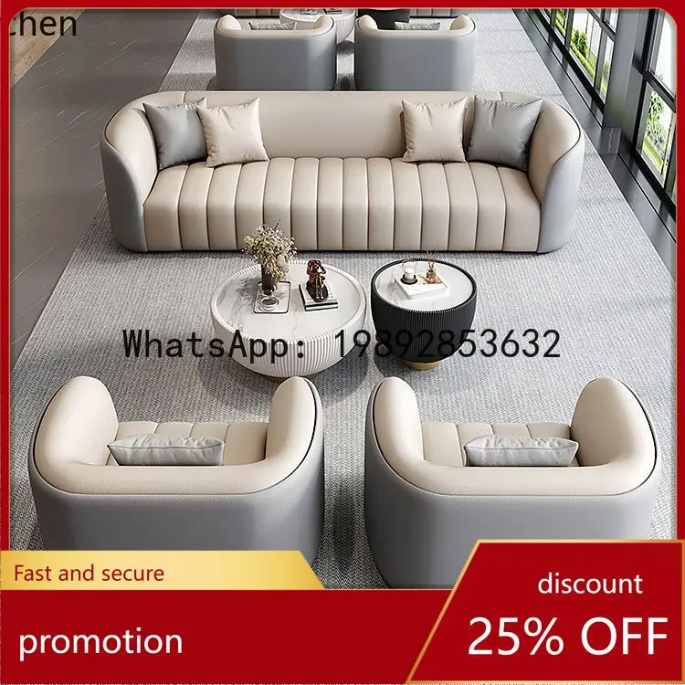 

YFY Beauty Salon Sales Office Rest Area Reception Sofa Coffee Table Set Leisure Meeting Table and Chair Set