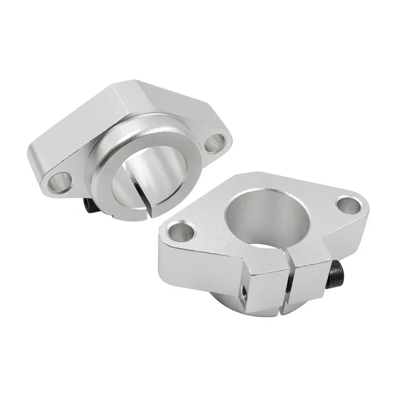 Linear Optical Axis Rhombus Horizontal Fixed Support Base Aluminum Alloy Linear Guide Mounting Seat