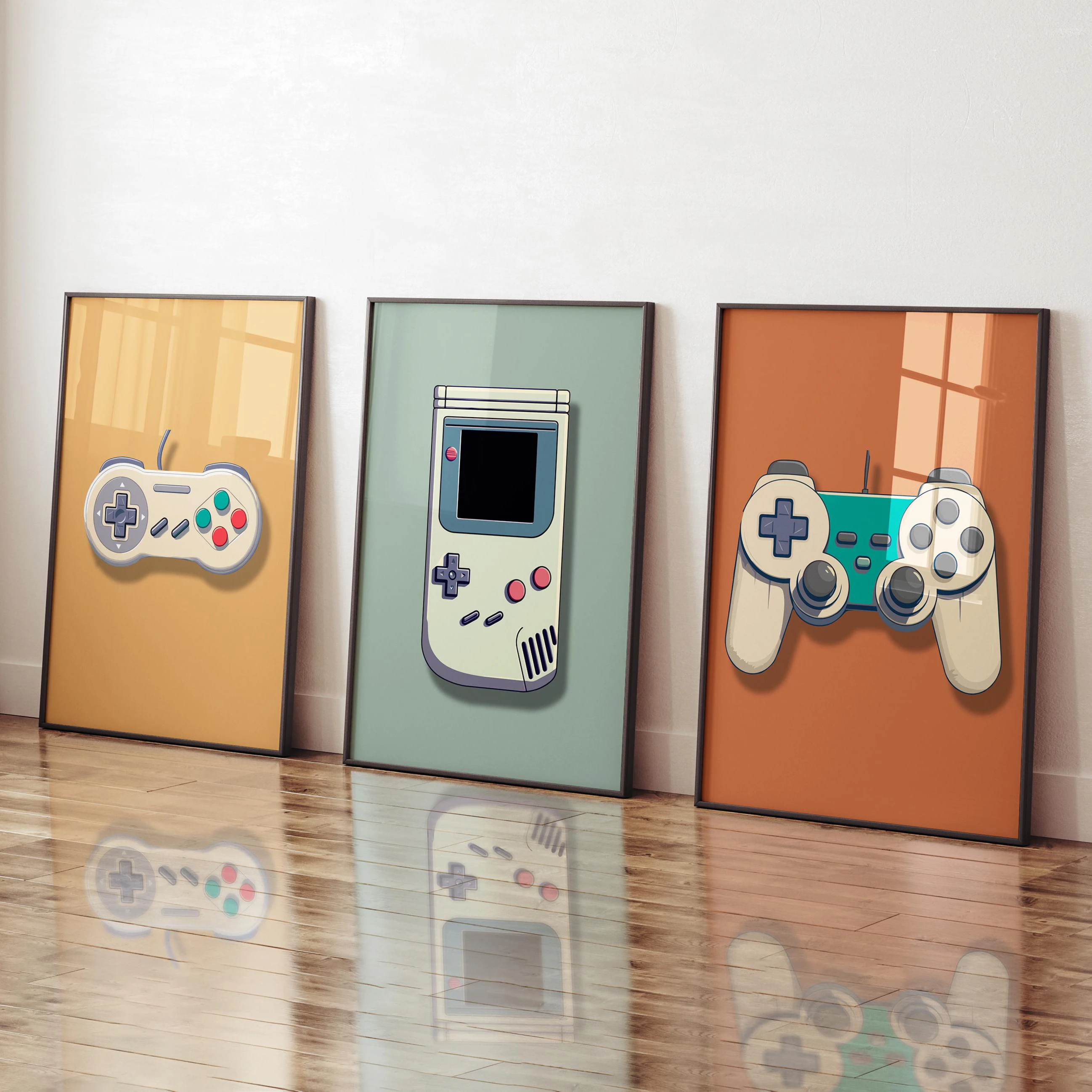 Resin Art Video - Video game themed wall art retro