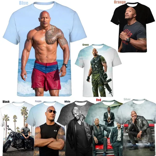 New Men's Fast and Furious Paul 3D Printed T Shirt Unisex Casual Personality Harajuku Short Sleeve T Shirt Top