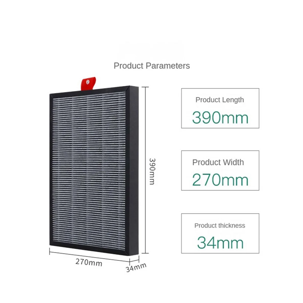 Adecuado para filtro compuesto purificador de aire KJ300F-PAC1101W/G/WS KJ305F-PAC1101G PAC35M2101T2 KJ310F-J21SW