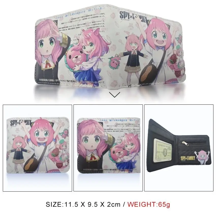 Spy X Family Anya Cartoon Merchandise 3D Pop-Up Wallet Student Birthday Gift Anime Anime