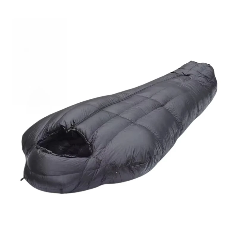 

Ultra-Light Unisex Down-Filled Nylon Sleeping Bag for Adults Winter Outdoor Camping Single Hiking Mummy Style