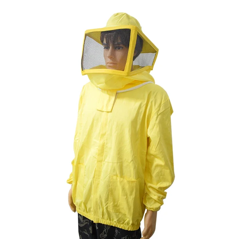 Beekeeping Jacket Mesh Veils Smock Beekeepers Beekeeping Anti-Bee Half Body Protective Clothes Breathable Beekeeping Equipment