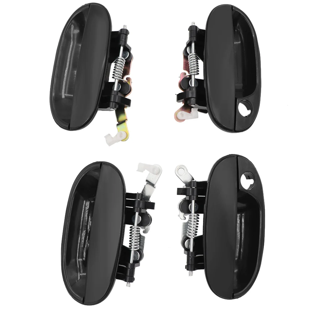 Outside Door Handle Front + Rear Left   Right 4pcs For Hyundai Accent 1995 1996 1997 1998 1999 1.5L OEM:82650-22000 83660-22000