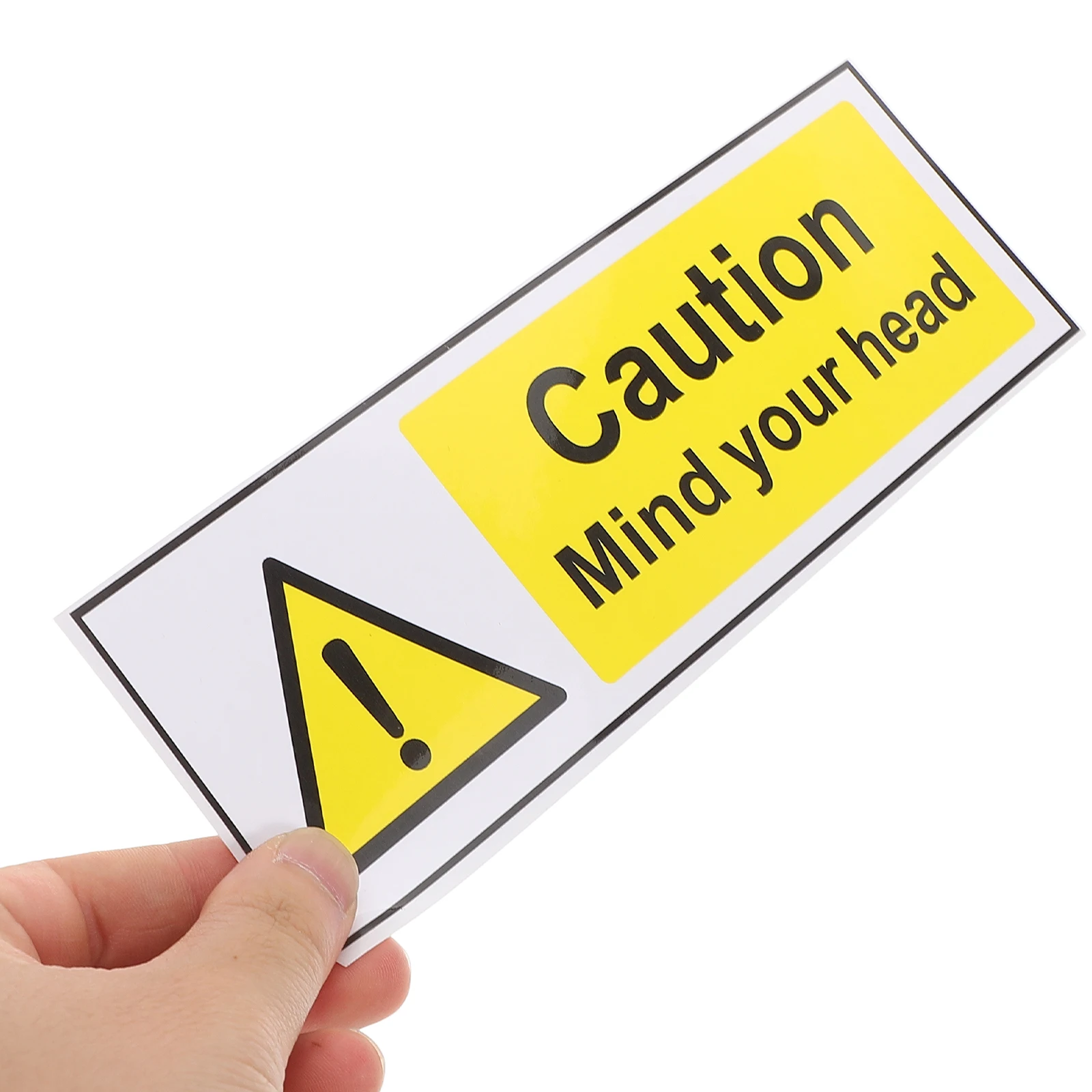 قطعتان من ملصقات تحذير السلامة، ملصقات علامات الحذر ذاتية اللصق لمصانع الآلات الصناعية و #3