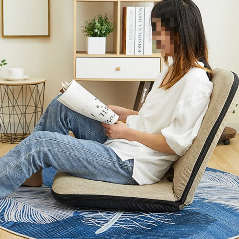 สไตล์ญี่ปุ่นTatamiเก้าอี้ห้องนอนพนักพิงเก้าอี้Bay Window LazyโซฟาLeglessเก้าอี้พับเก้าอี้เลานจ์แบบพกพา