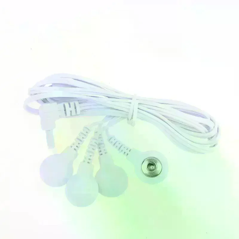 4 Way 2.35mm Plug Electrode Wire For Tens EMS Massager Electrical Nerve Muscle Stimulator Cable Line