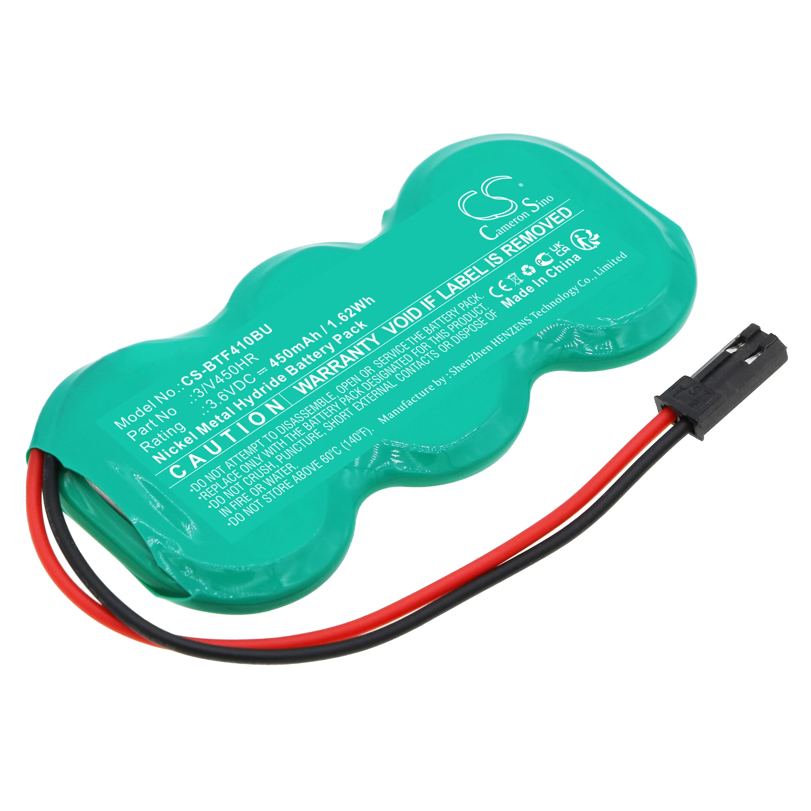 CS Replacement Battery For Brother Fax4100e Fax Machine 3/V450HR 450mAh / 1.62Wh