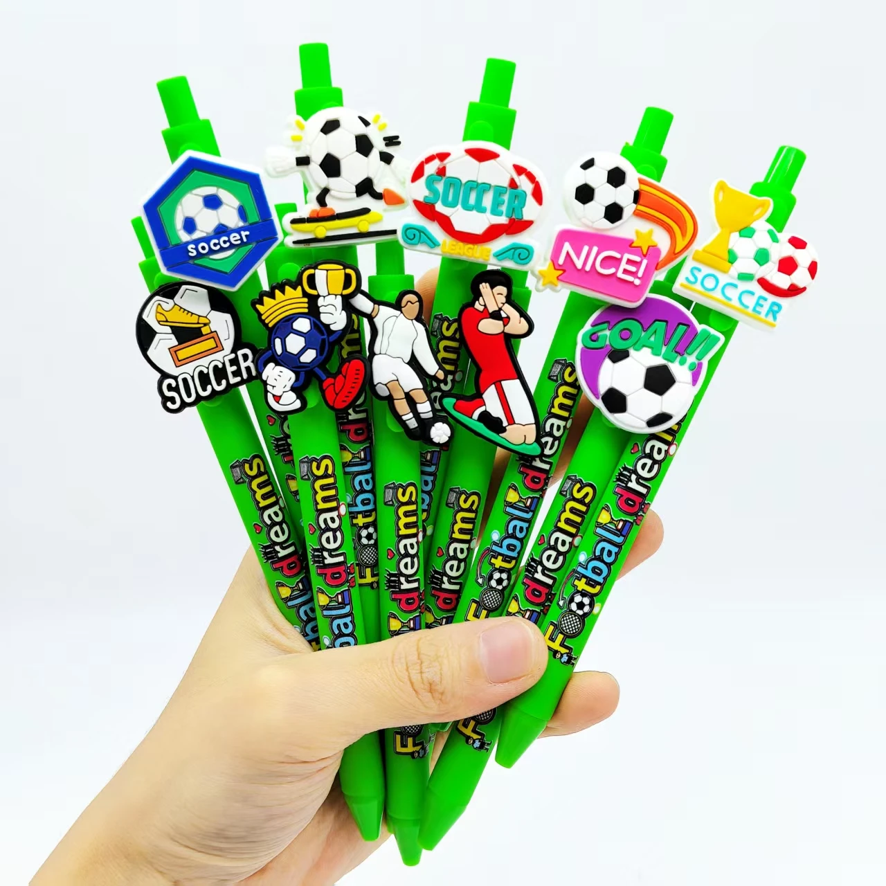 

6 шт./10 шт. 12 шт./18 шт. футбольные спортивные шариковые ручки, спортивные ручки для письма, шариковые ручки для любителей мяча