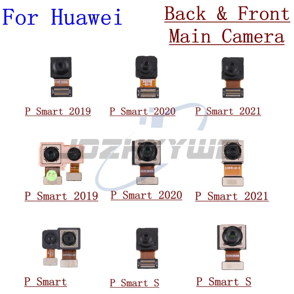 Original Back Real Main And Front Facing Camera Module Sensor Flex Cable For Huawei P Smart S 2019 2020 2021 Replacement Parts