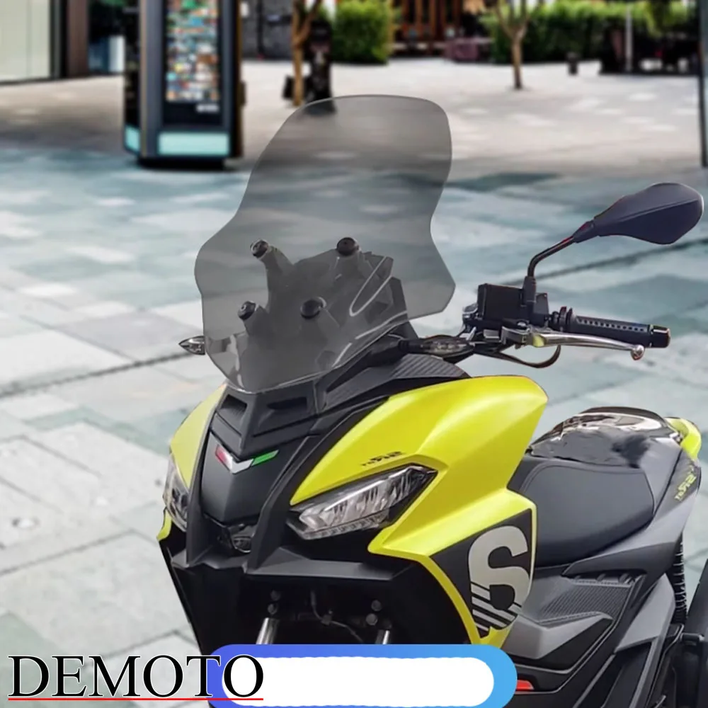 Motorcycle Modified Windshield Heightened Windshield Front Windshield Thickened Glass FOR Aprilia SRGT200 SR GT 200