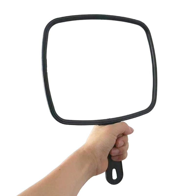 New Handheld Mirror Professional Handheld Salon Barbers Hairdressers Mirror With Handle Practical Hand Mirror For Home