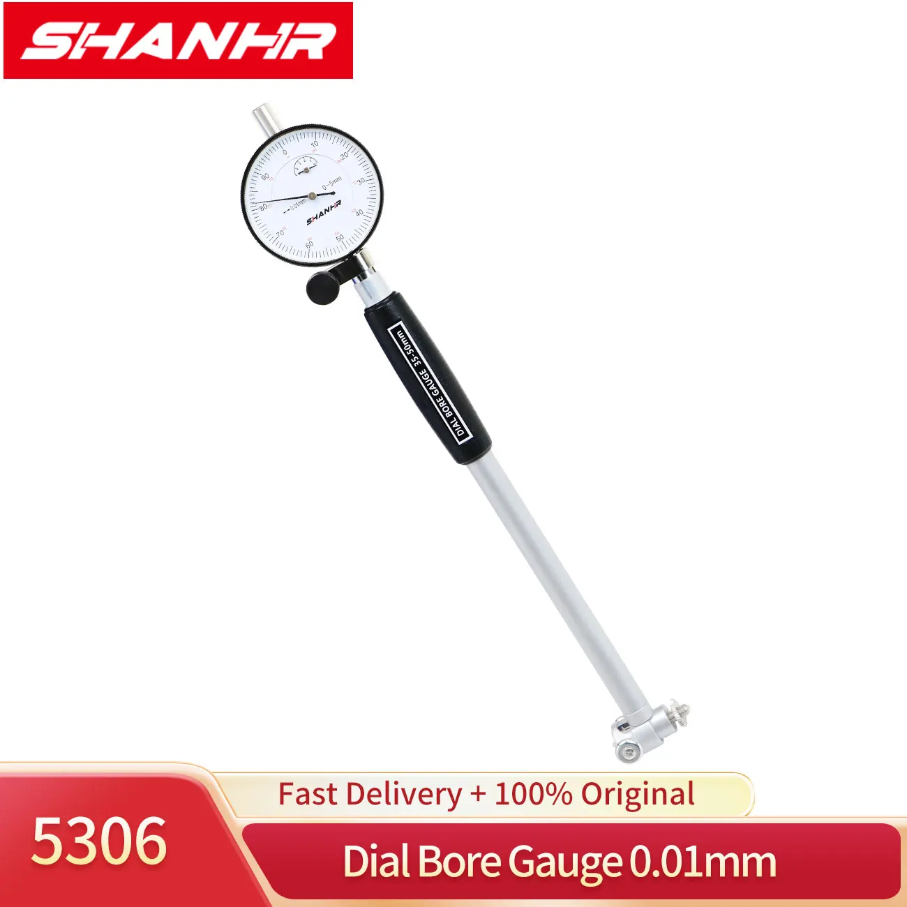 

Измерительный прибор SHANHR 0.01 мм: индикаторный микрометр для измерения внутреннего диаметра отверстий, центральный кольцевой индикатор, инструмент для измерения внутреннего диаметра