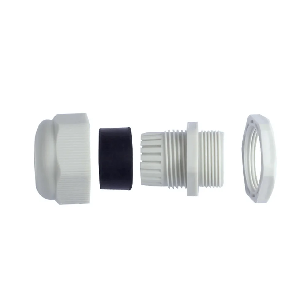 

10Pcs White M16x1.5 Waterproof Cable Gland Polyamide Body 35Mm H 9Mm Gl Uv Resistant Cable Connector for Outdoor Indoor Use