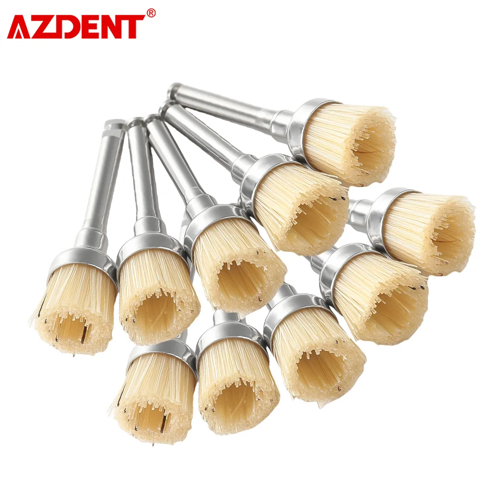 

AZDENT Dental Bristle Prophy Полировальная щетка для контруглового наконечника RA2,35 мм Полировщик для полировки зубов и удаления пятен