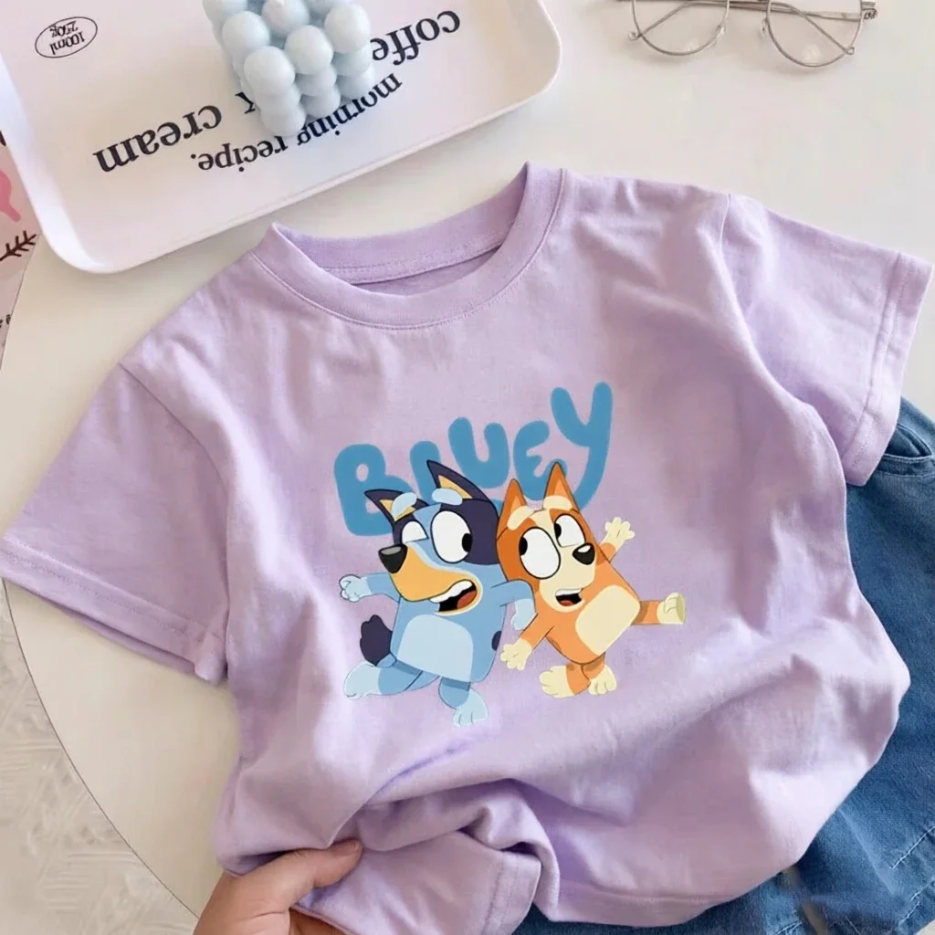 2026 Sommer Neue Hellblaue Cartoon-Kurzarm-Kleidung für Kinder und Kleinkinder, Reine Baumwoll-Kurzarm-T-Shirts für Jungen – Detail 3