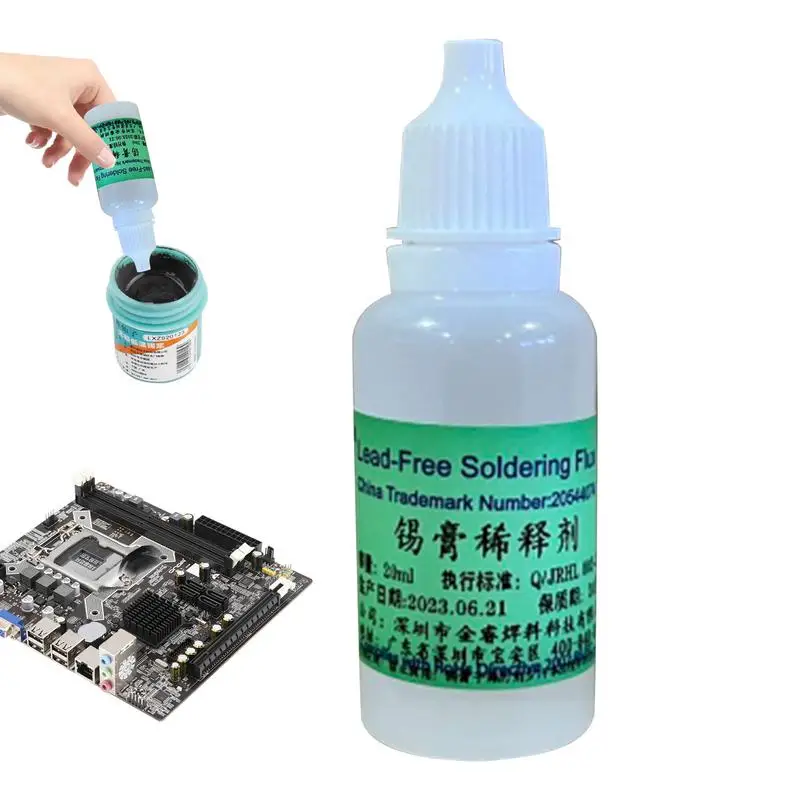 

Steel Flux Soldering Diluent 10ml Special Dilution For Solder Thinner Precise Dropper Design Meets Various Welding Needs