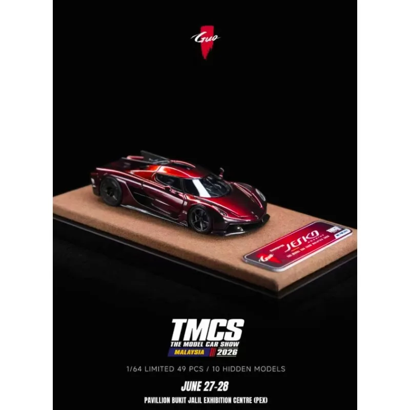 GUO 1:64 TMCS Malaysia exhibition limited edition color changing paint resin car model.