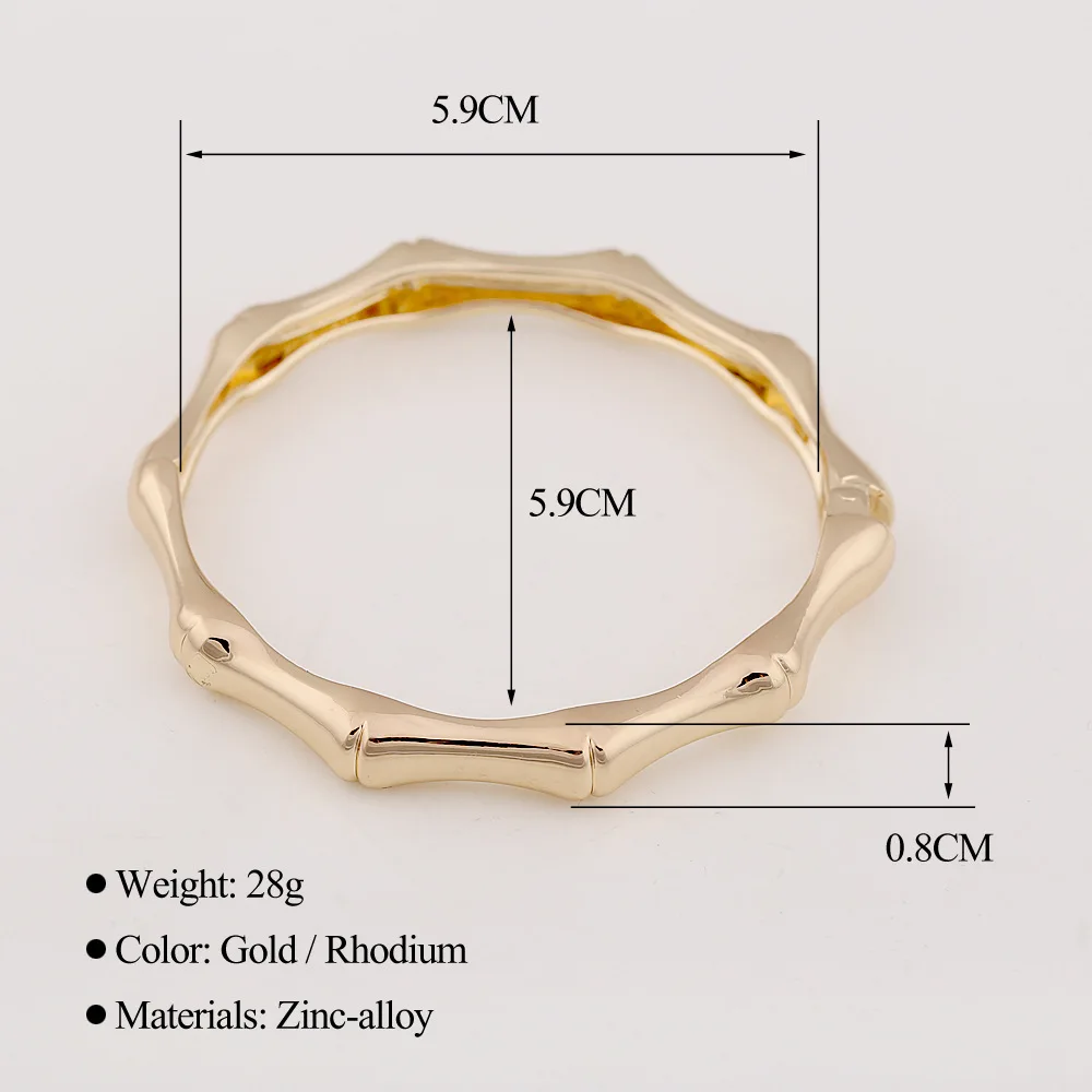 Amazon multi-color bamboo bracelet, fashionable and high-end design sense, versatile jewelry, non-fading and rising bracelet