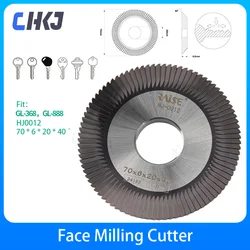 CHKJ RAISE HJ0012 HSS Face Milling Cutter Blade 70x6x20x40° Suitable For GL368 GL888 Key Cutting Copy Machines