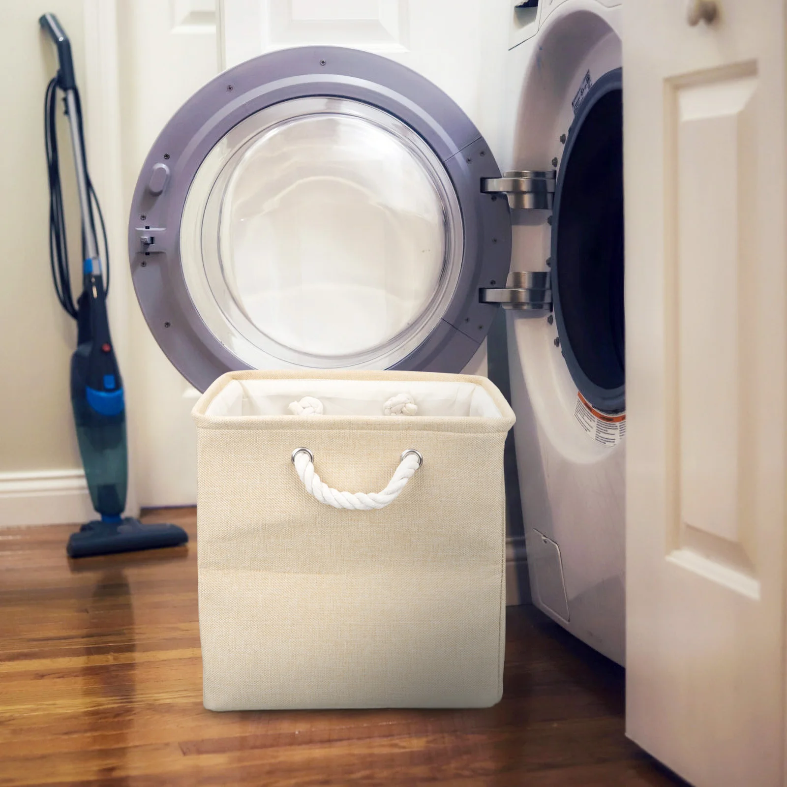 

Foldable Laundry Basket Clothes Organizer Household Storage Bin Removable Collapsible Dirty Clothes Container Large Capacity