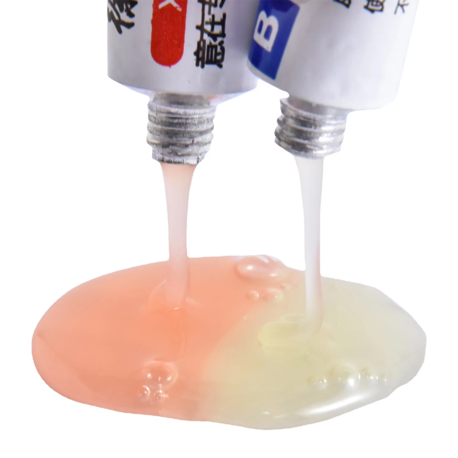 2pcs Super Strong A/B Glue Epoxy Clear Glue Adhesive Resin Immediate Glue Pegame for Fix Metal Wood Glass Ceramics Rigid Plastic