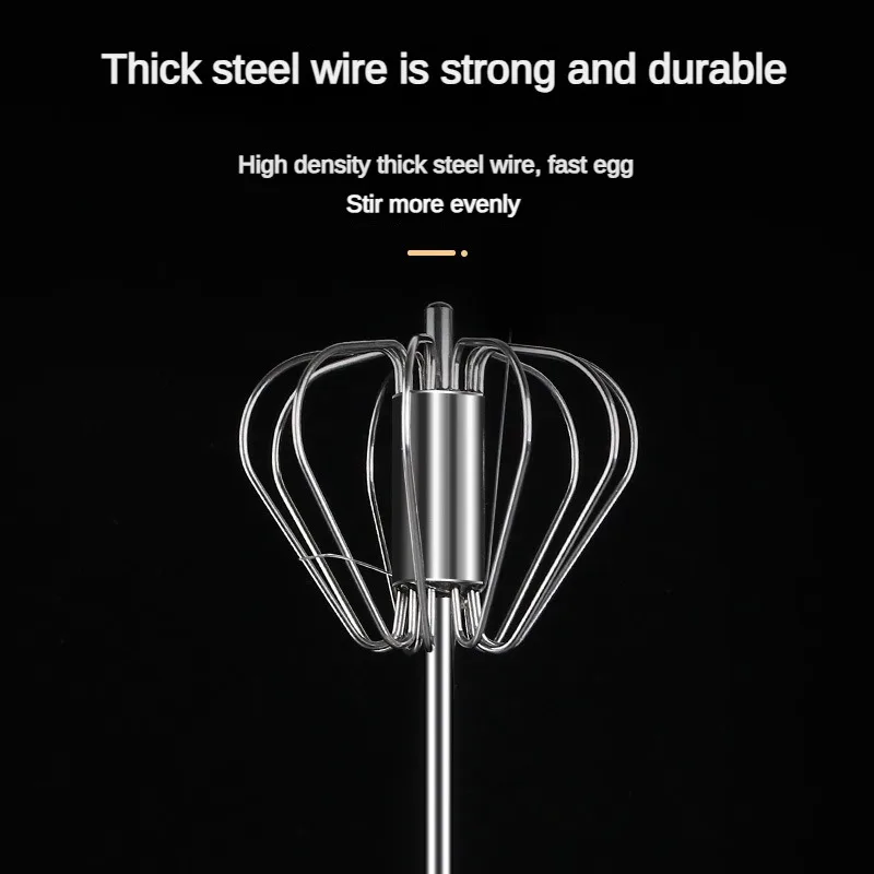 1stainless steel semi-automatic egg beater hand push style cream blender household kitchen hand-held baking stirring rod