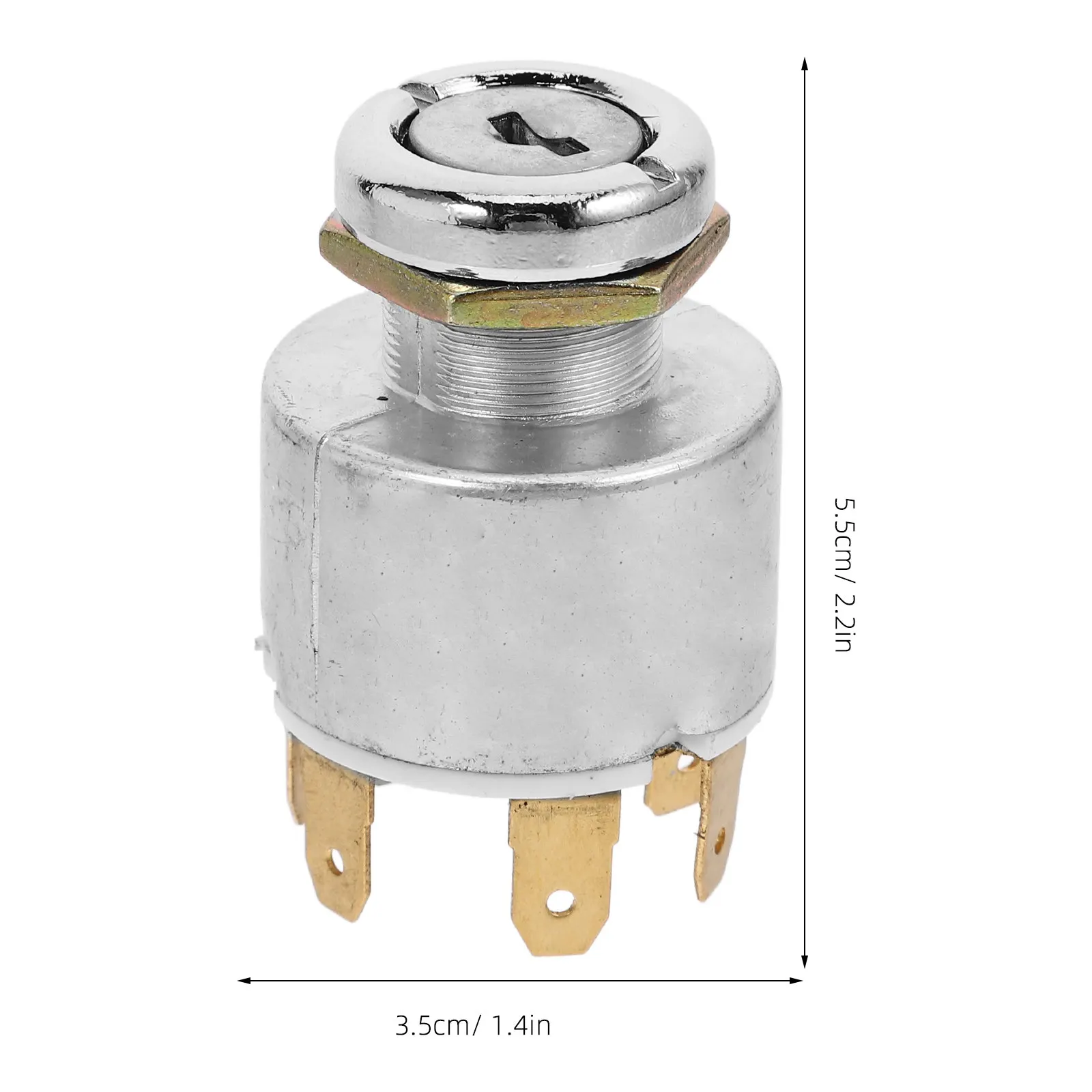 7-Pin 12V Car Ignition Switch Easy Install Durable Compact Lightweight Versatile Accessory Vehicle Protection Ignition Switch